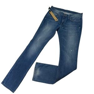 Ksubi Denim Jeans Mid Rise Straight Leg Stretch